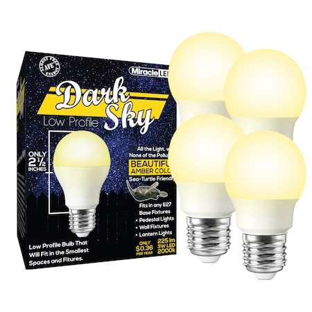 Miracle Led Dark Sky 3W LED Lightbulbs, 4PK 603566